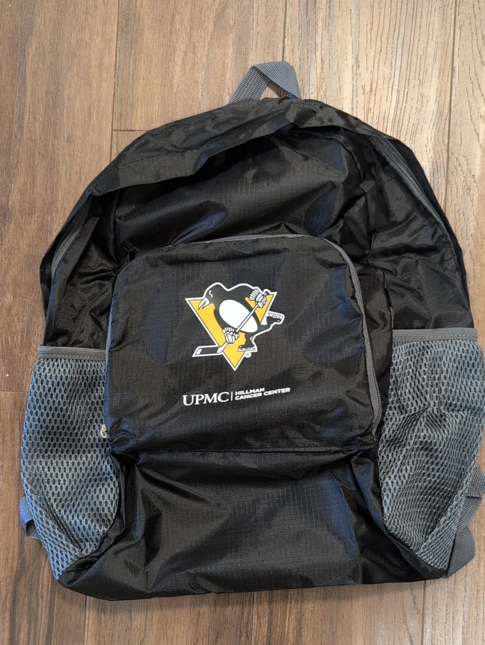 Pittsburgh Penguins Hockey Black Tote Back Pack Bag